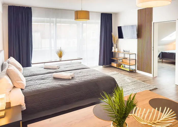 アパート Immostay Waterfront - Balkon Ueber & Parking ブレーメン